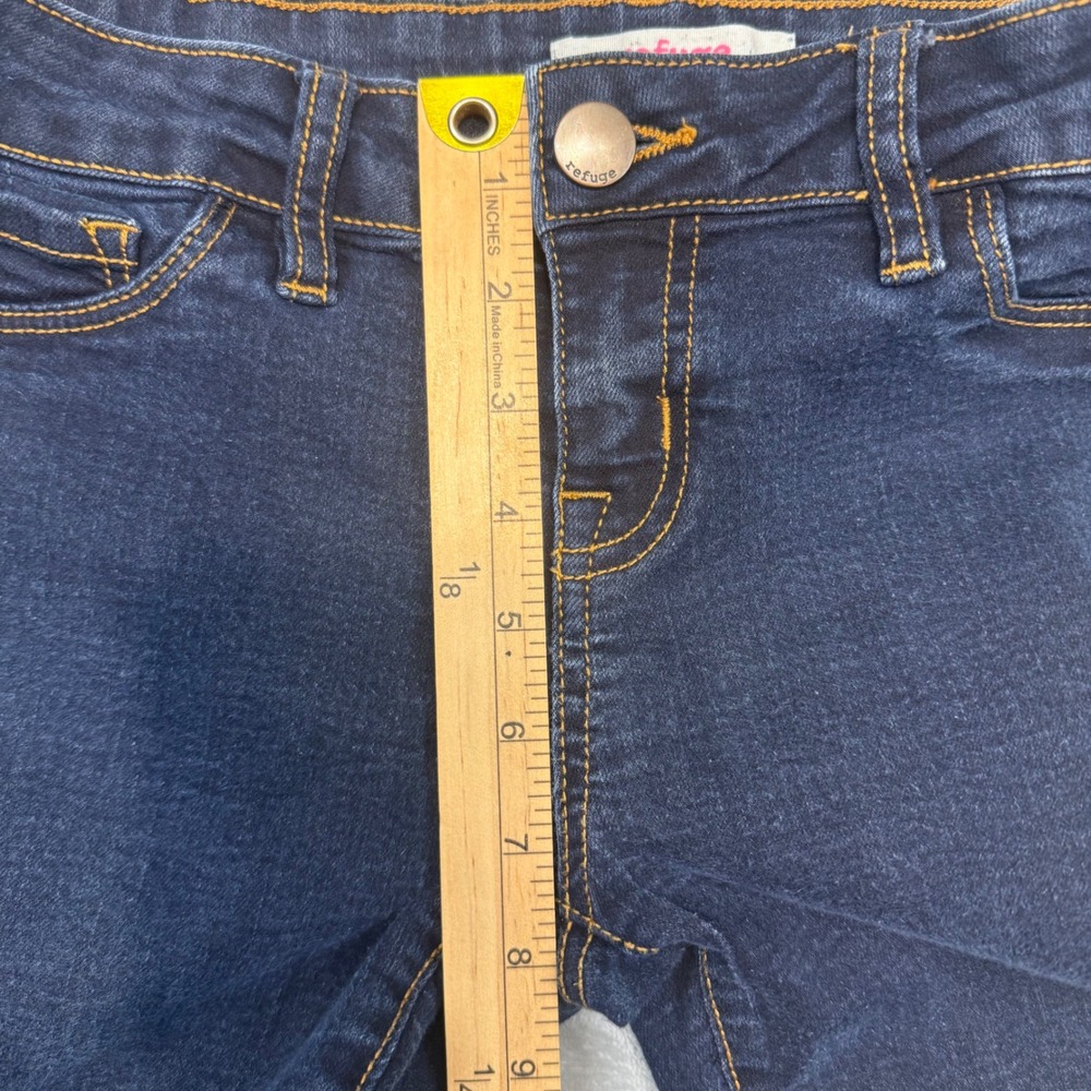 Refuge Women Size 6 Skin Tight Legging Jeans Dark Wash Low Rise Skinny Denim - Picture 7 of 10